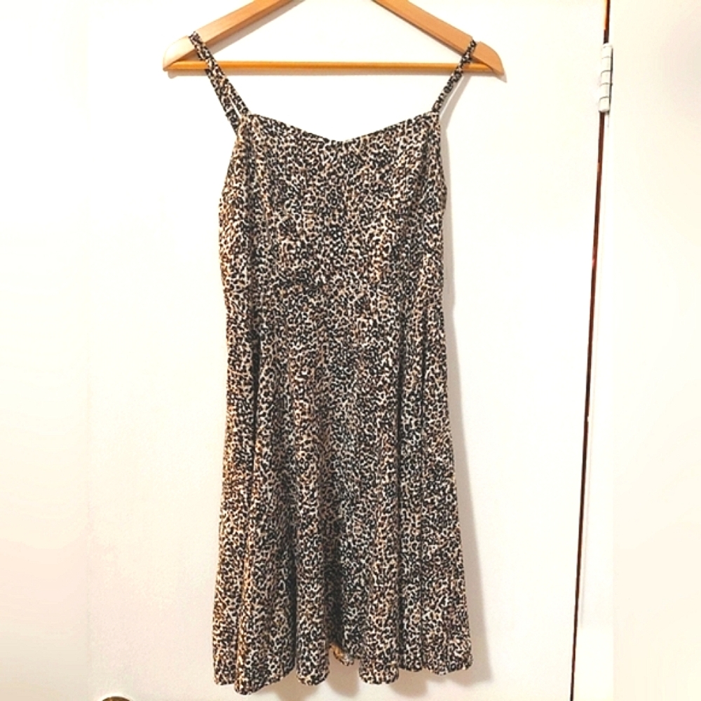Leopard print dress, size S